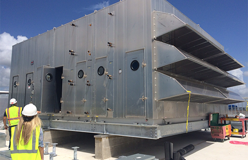 DOW Chemical air handling unit on roof