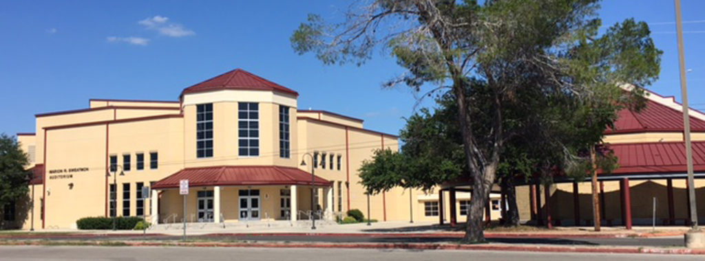 NISD John Marshall high school building exterior