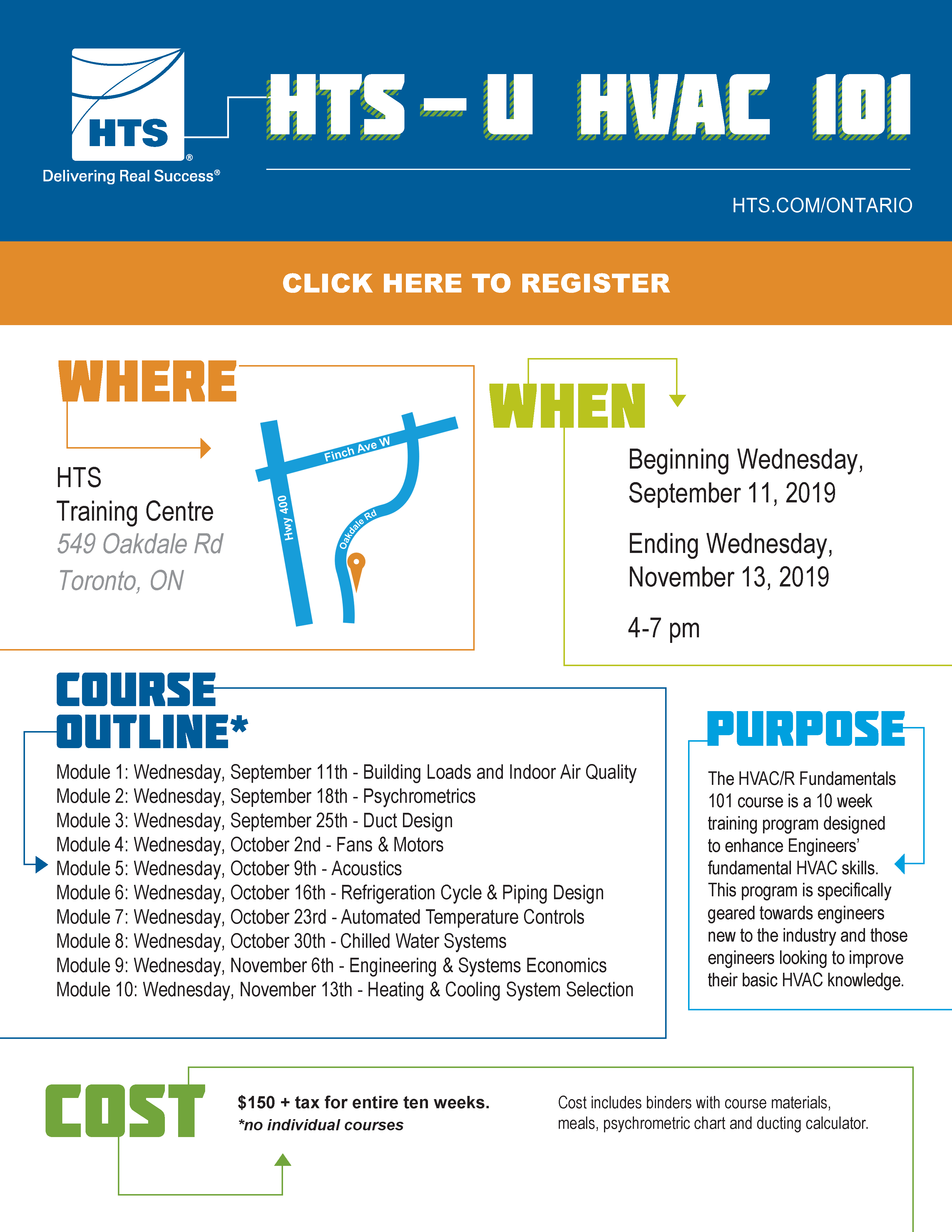 Fall2019 HTSU Toronto v1 HTS | Commercial & Industrial HVAC Systems, Parts, & Services Company