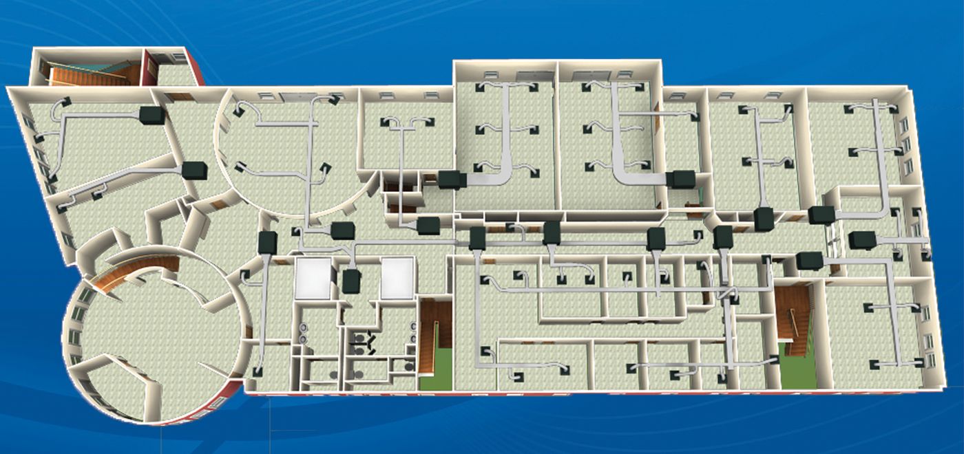 new BASweb HTS | Commercial & Industrial HVAC Systems, Parts, & Services Company Building Automation System 3D-Diagram