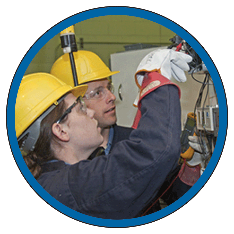 HTS Training Service Icon dec2020 v2 HTS | Commercial & Industrial HVAC Systems, Parts, & Services Company Two workers training Icon