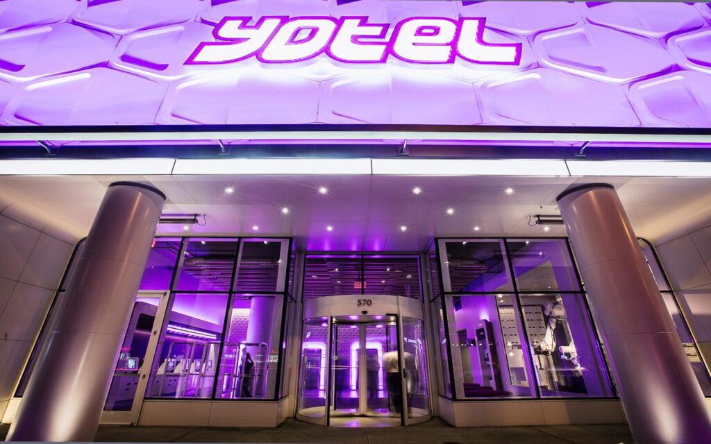 photo of the front of Yotel NYC hotel
