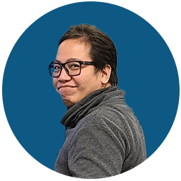 Parts employee photos Bernie HTS | Commercial & Industrial HVAC Systems, Parts, & Services Company Bernie Canlas Headshot in front of blue background