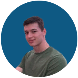 Parts employee photos Keegan Partridge HTS | Commercial & Industrial HVAC Systems, Parts, & Services Company Keegan Partridge Headshot in front of blue background