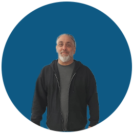 HTS Oakdale PA Joe 2023 HTS | Commercial & Industrial HVAC Systems, Parts, & Services Company Joe Simone Headshot in front of blue background