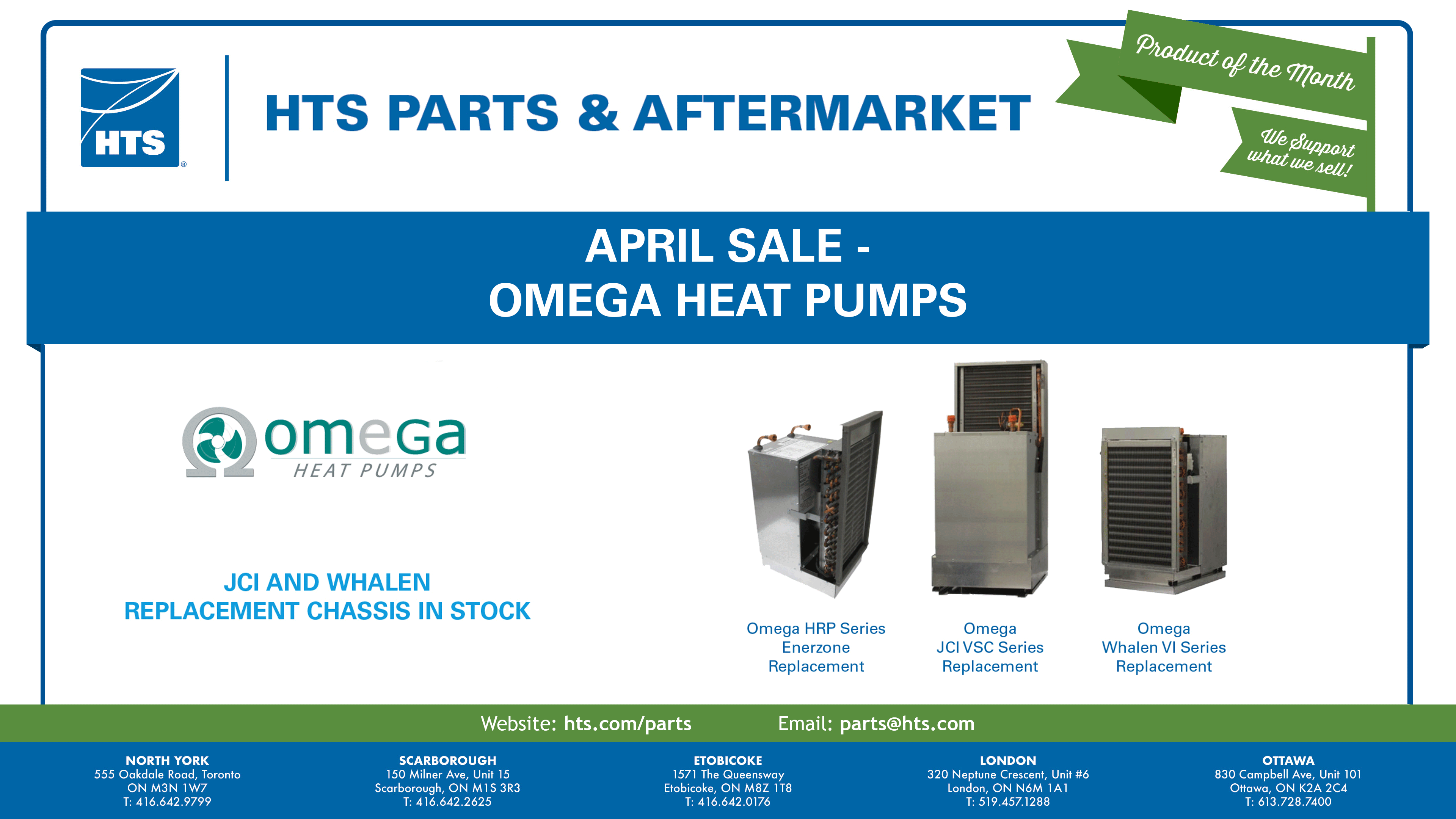 Ontario HVAC Parts & Aftermarket HTS Commercial & Industrial HVAC