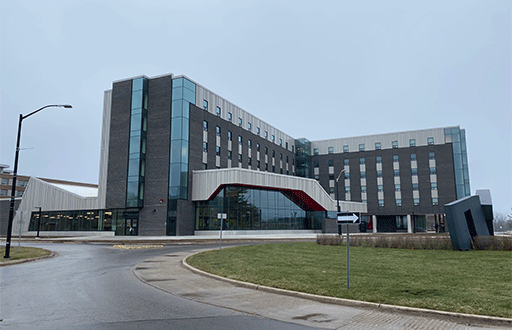 Image of the Brock University Residence 8 building