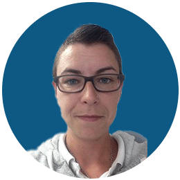 HTS Service Stephanie 2023 HTS | Commercial & Industrial HVAC Systems, Parts, & Services Company Image of Stephanie in front of a blue background