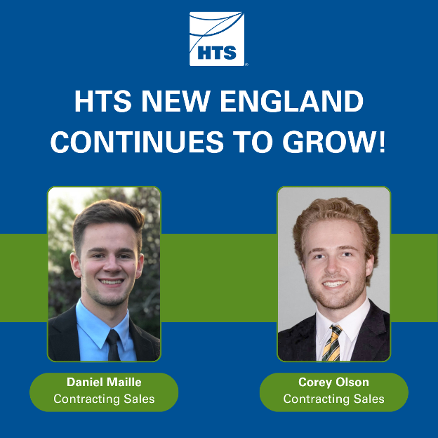 Graphic of two employees for an HTS Spotlight